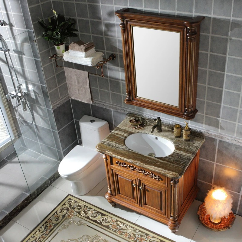 

Легкие роскошные шкафы для ванной комнаты в европейском стиле. Шкафы для ванной комнаты от пола до потолка. Антикварная мебель для дома в частичном стиле ZY50YSG.