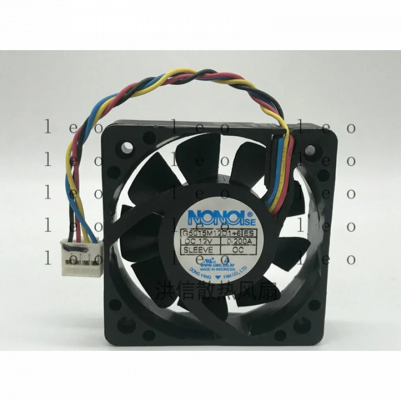 

Вентилятор NONOISE G5015M12D1+6 DC 12V 0.200A 5015 5CM 4 Pin, 1 шт.