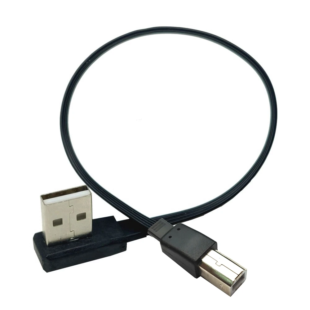 Flexible Kompakten USB 2,0 Typ A Stecker auf B Stecker (BIN zu BM) adapter Konverter Kurze Datenkabel Kabel für Epson Drucker