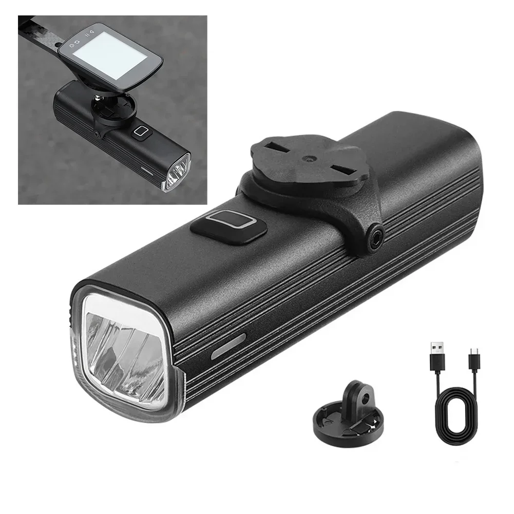 Bike Lights For Night Riding For Garmin Mount Bike Headlight Rechargeable Front Lights Lamp Replace Parts Cycling Accessories