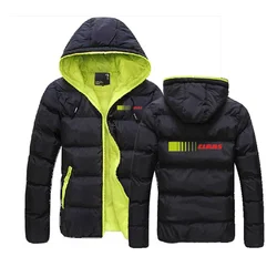 Claas 2023 nuovi uomini autunno e inverno capispalla cappotti maschili con cappuccio spessi caldi top Casual giacca imbottita in cotone tinta unita