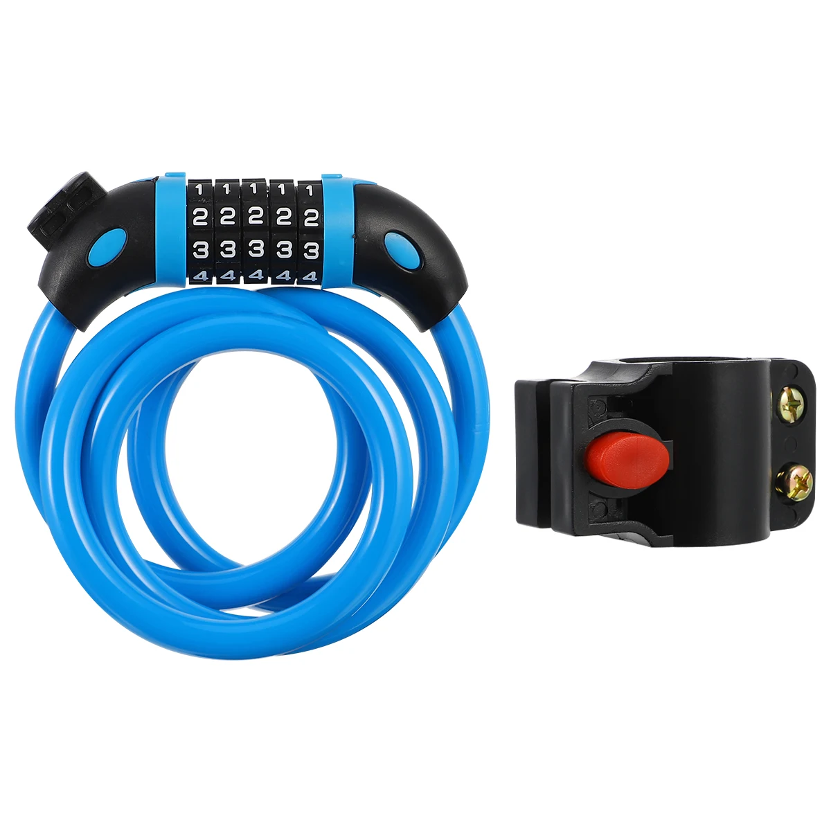 

Code Lock 5- Steel Cable Lock for Electric Bike Security 120cm Durable Anti-Rust Protective Coating Bike Lighting