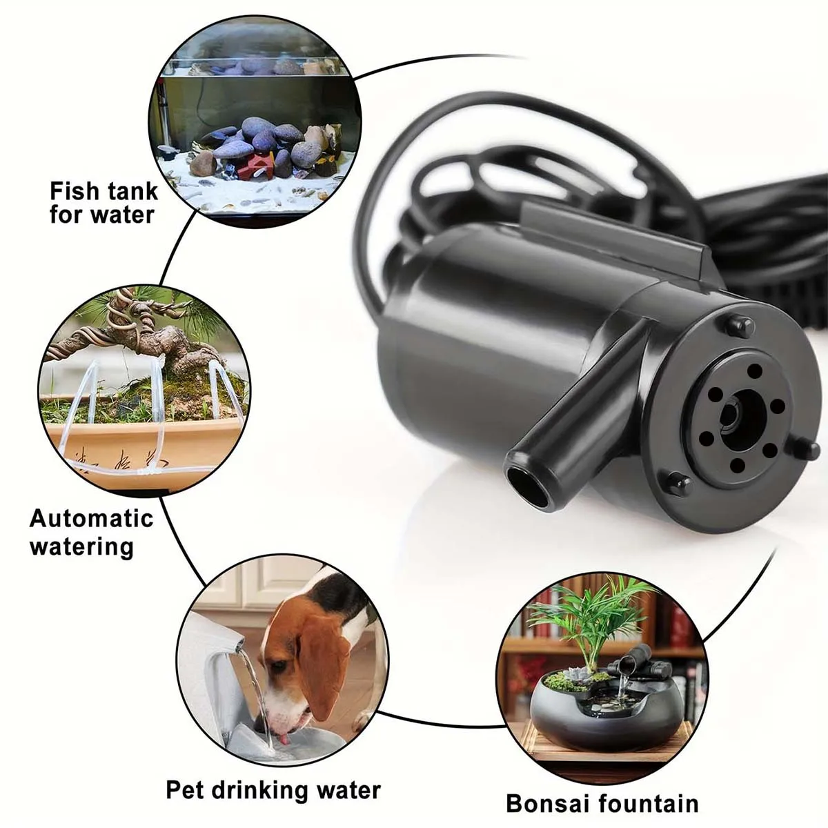 Mini Water Pump Low Noise Brushless Water Pump Circulate Water Fountain Waterfall Cheap Aquarium Decor For Hydroponic Fish Tank