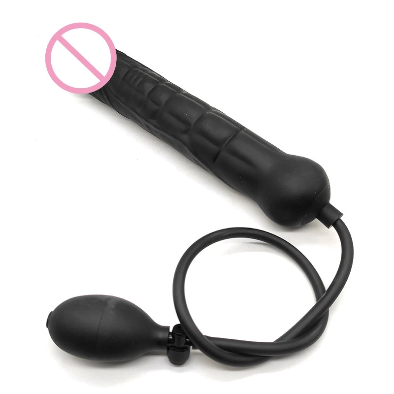 Inflatable Big Dildo Butt Plug Vagina And Anus Expansion Masturbator Prostate Stimulation Massage Anal Plug Couple Anal Sex Tool