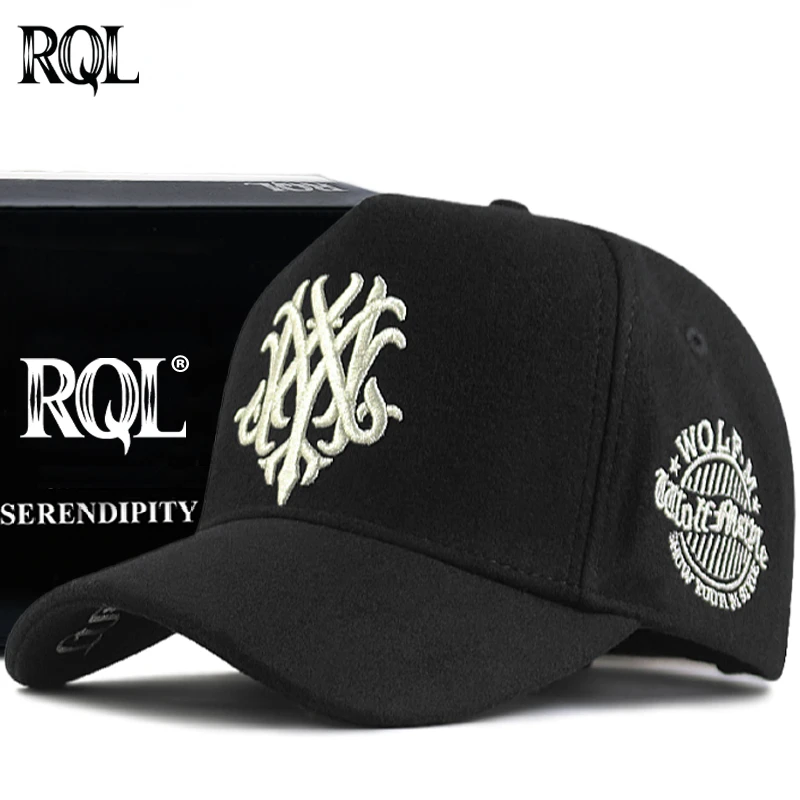 Winter Hat Big Head XL Size Wool Male Baseball Cap for Men Trucker Hat Embroidered Totem Keep Warm Windproof Snapback 2023