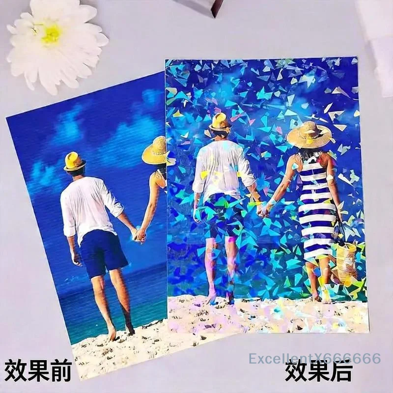 Cold Laminating Film Waterproof Self Adhesive Long Lasting for DIY Business Card Package Photo Album Cover Lamination