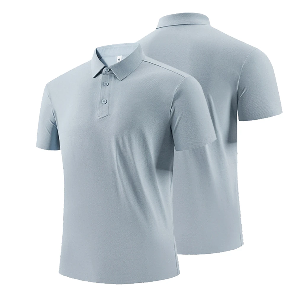 Mens Golf Polo Shirts Short Sleeve Workout Performance Moisture Wicking Gym Sportswear Polo Casual Athletic Business Work Tees