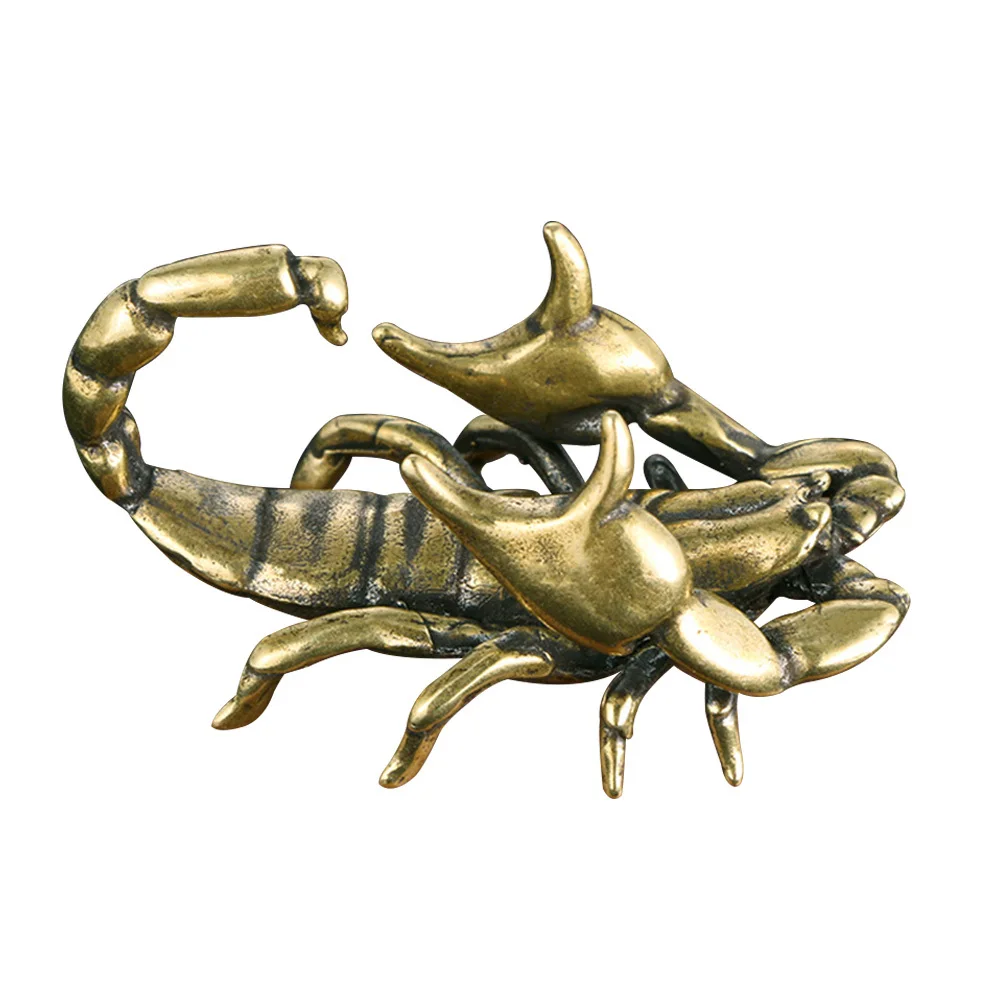 

Brass Scorpion Pen Holder Exquisite Desktop Decor Accessory Premium Craft for Home Office Tabletop Vintage Style Adornment