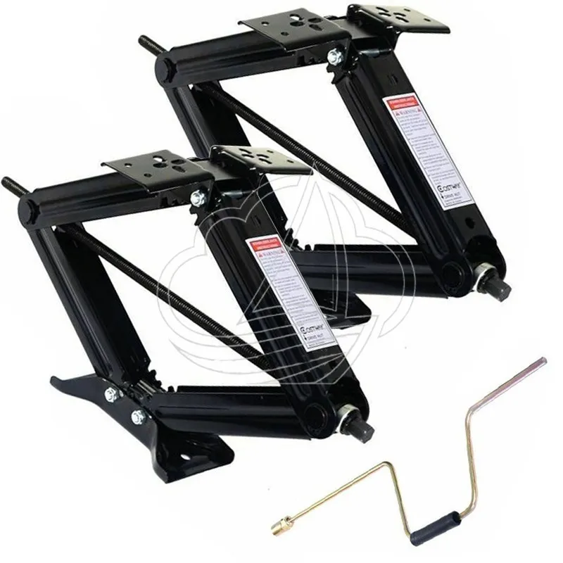 Cales de nivellement à ciseaux pour remorque de camping-car 5000 LB avec poignée, stabilisateur de caravane, pièces de support d'angle