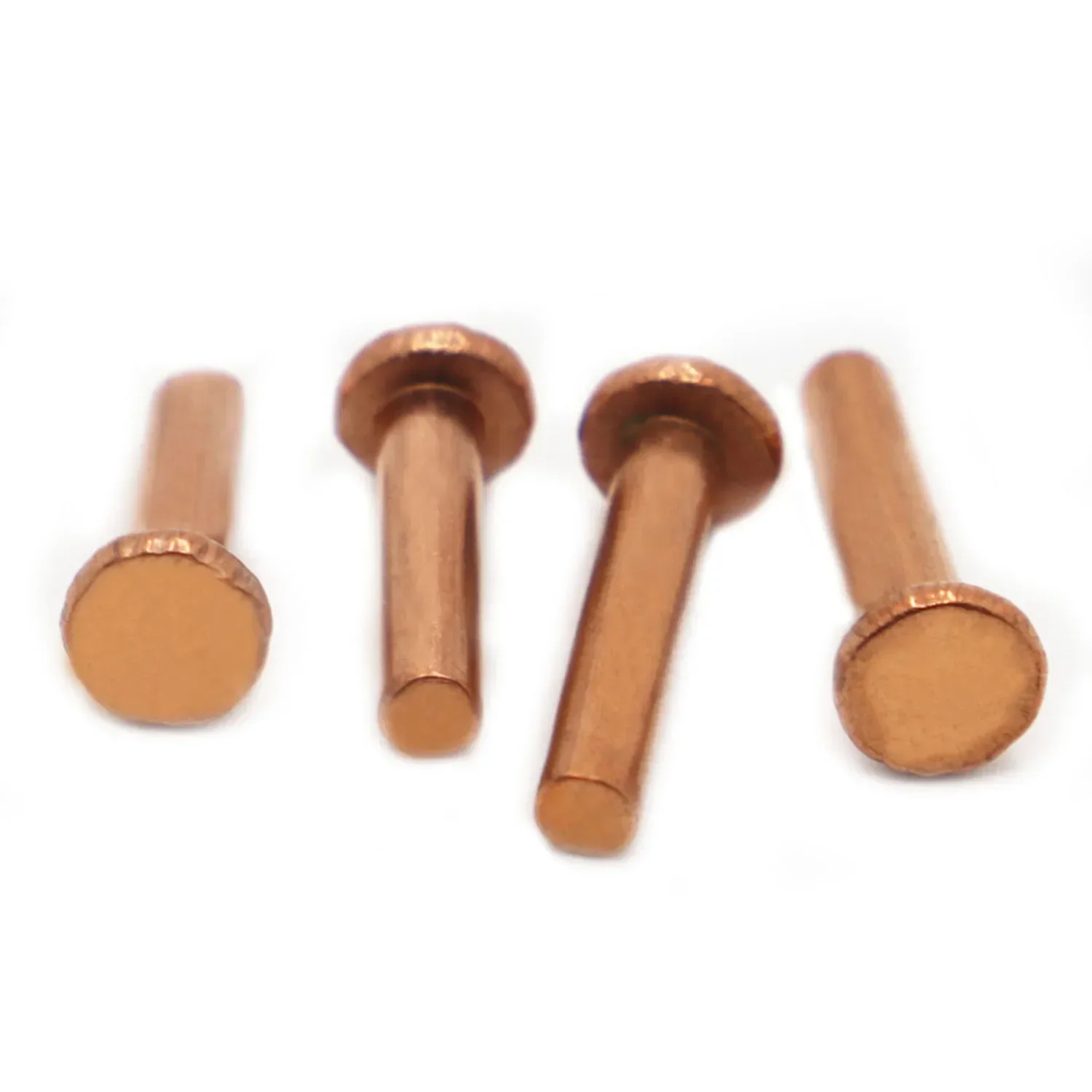M1.5 M2.0 M2.5 M3 M4 M5 M6 M8 Copper Solid Rivets Knock Flat Head Rivet Flat Head Copper Rivets Solid Brass Rivet GB109
