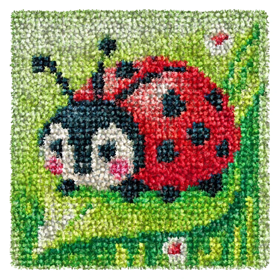 Cute Animals Embroidery Latch Hook Kit Cushion Cartoon Carpet Pillow Latch Hook Rug Kits Button Pad Package Smyrna Package DIY