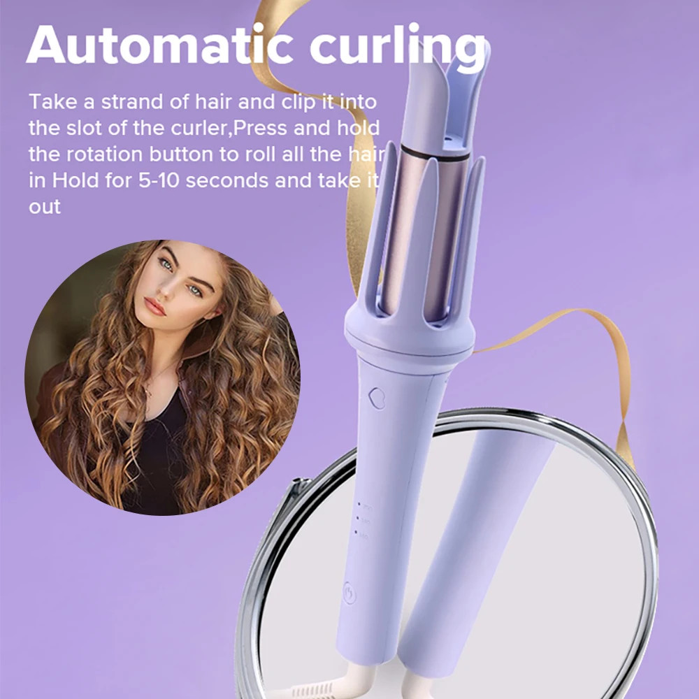 Automatic Hair Curling Iron 32mm Curls Crimping Iron AUTO Rotating Hair Curly Irons Fast Heating Curling Wand Hair Styling Tool