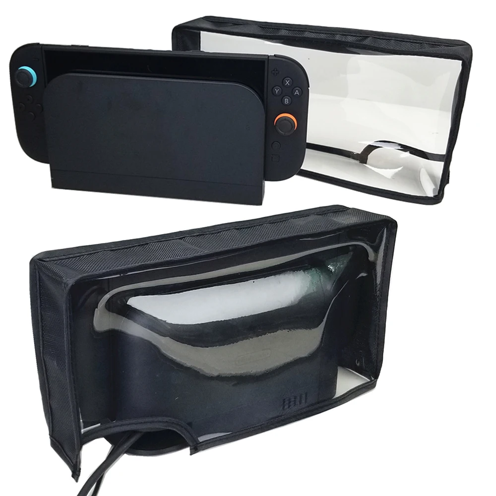 

for Switch 2 Console Vertical Dust Cover Anti-Scratch Dustproof Protective Sleeve Gaming Accessories Black Gray Transparent