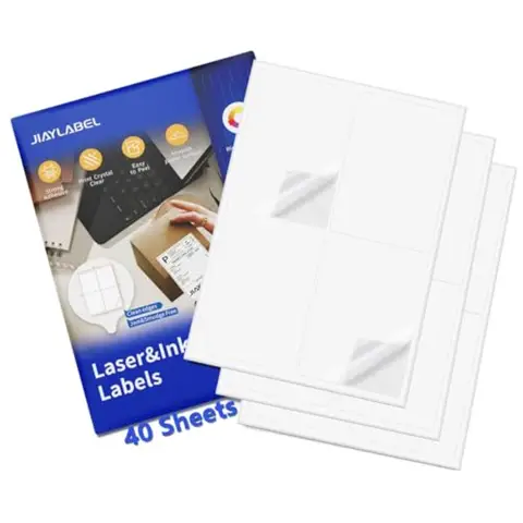 Shipping Label Address Mailing Stickers 4x5 40 Sheets Paper for Inkjet Printer Printable Name Tag Printing Thank You Labeling t