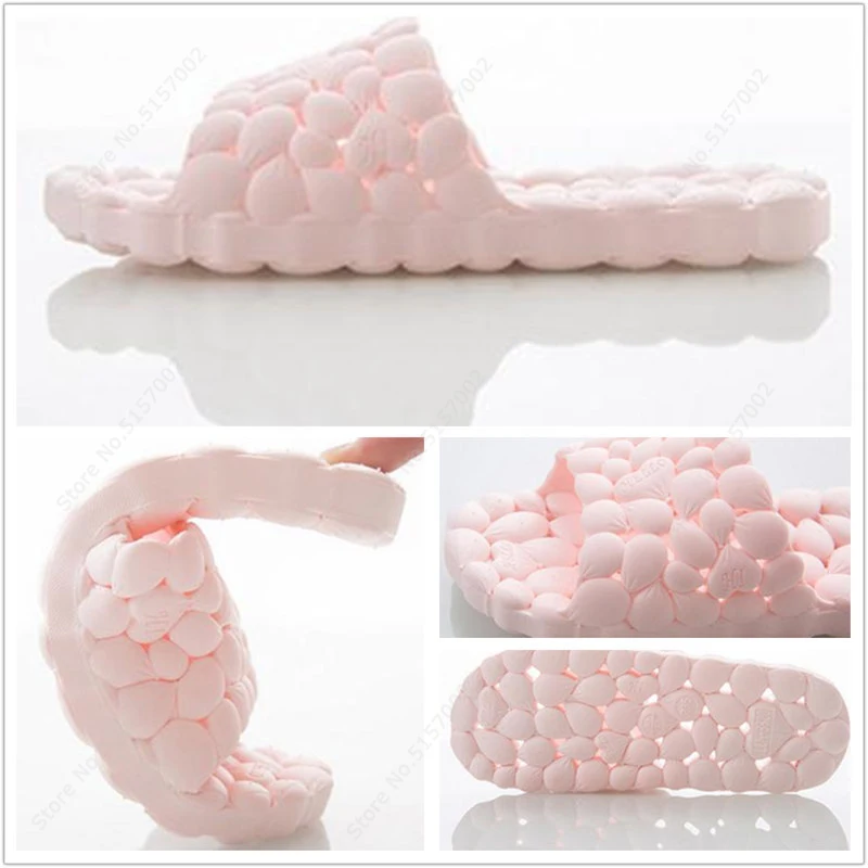 New Indoor Slippers Women Men Soft PVC Breathable Summer Shoes Home Bathroom Anti-slip Slide Lovers House Floor Slipper