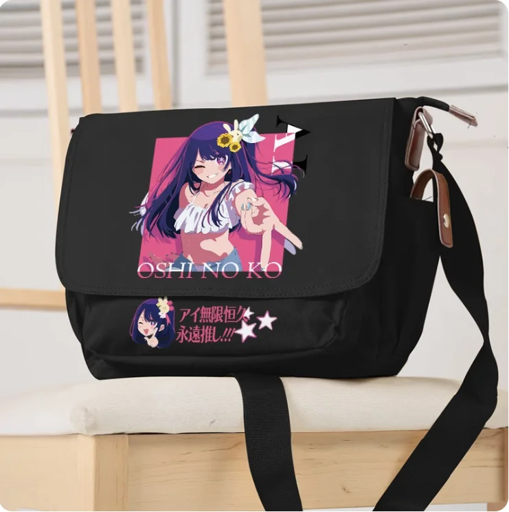 

Anime OSHI NO KO Hoshino Ai Crossbody Canvas Bags School Bag Unisex Messenger Bag Fashion Shoulder Bag 2119