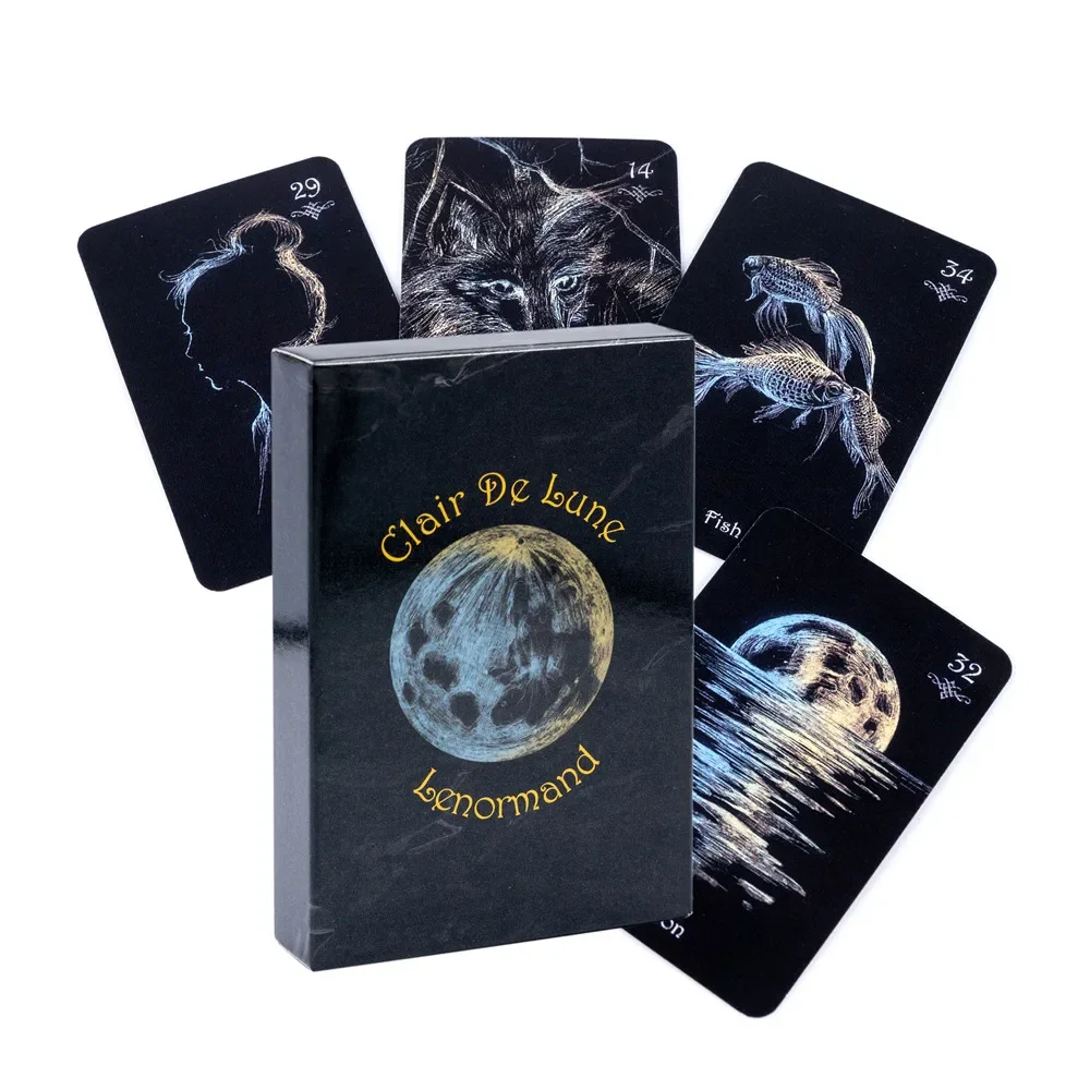 

clair de lune lenormand oracle cards Family Party Fun Tarots Board Game