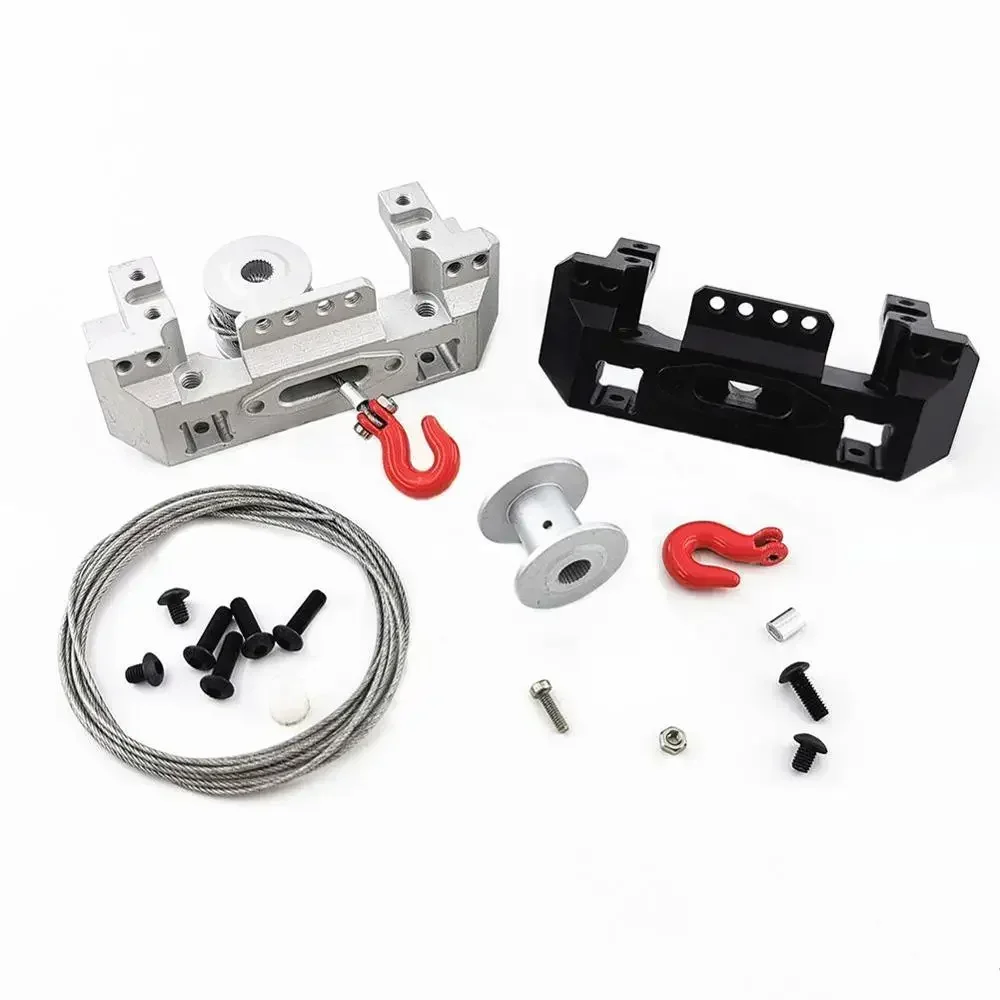 

25T Servo Winch Set RC Car Upgrade Accessories For 1/10 Rc Crawler Car Axial Scx10 90046 D90 Trxs Trx4 Ford Mst Cfx Jimny Vs4