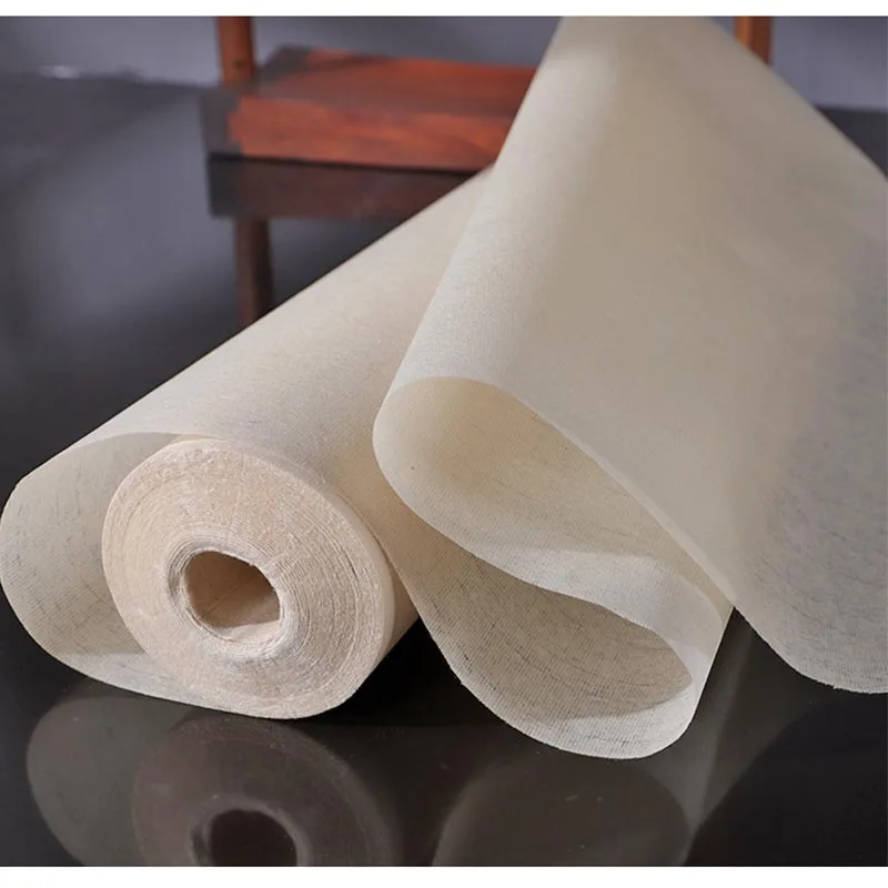 24CMx20M Long Roll Xuan Paper Chinese Semi-Raw Rice Paper For Chinese Painting Calligraphy Or Paper Handicraft Supplies