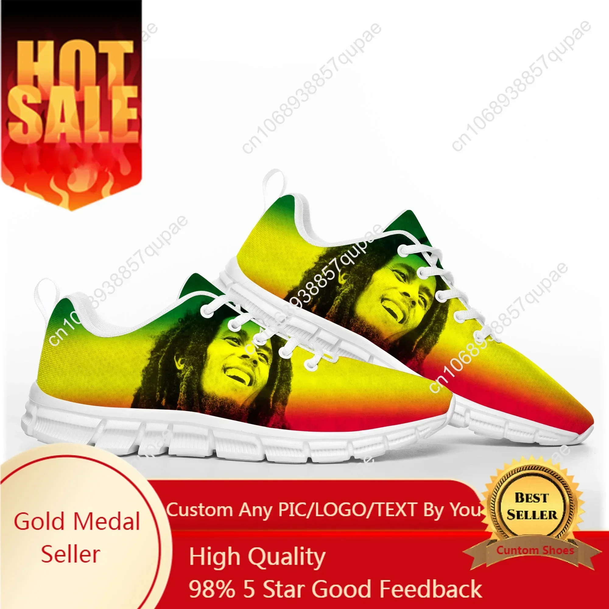 

Bob Marley Reggae Rasta Music Singer Sports Shoes Mens Womens Teenager Sneakers Casual Custom Couple High Quality Couple Shoes