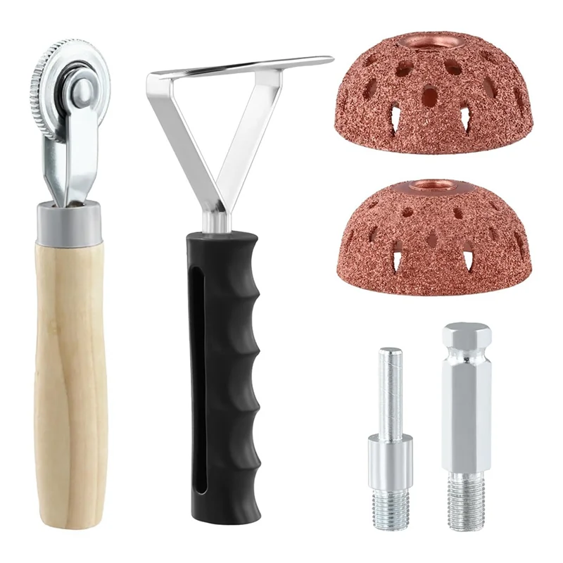 

AEF2-Набор инструментов для ремонта шин, полировальные круги из вольфрамовой стали 42 мм и 55 мм с роликом для заплаты шин, скребковый резак