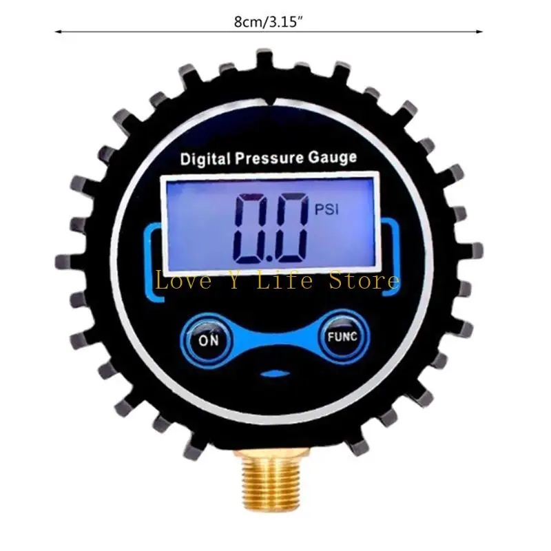 L74C Digital Manometer Pressure Gauge with G1/G1/2 Bottom Connector & Protector