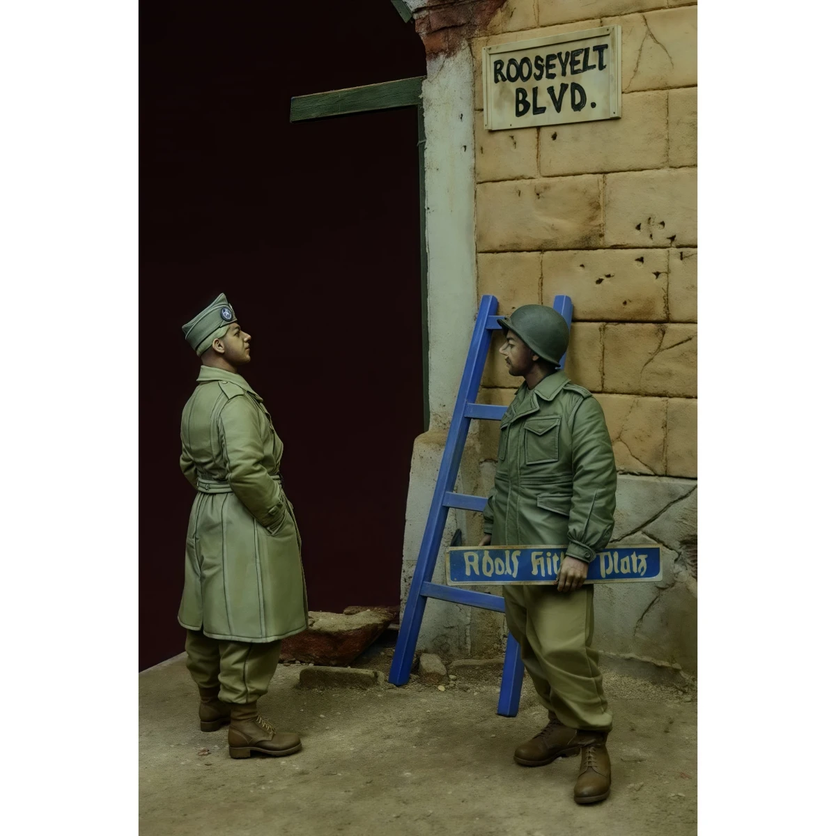 

Комплект неокрашенной модели из смолы 1/35, военная тема, американские солдаты в Германии, в разобранном и неокрашенном виде GK