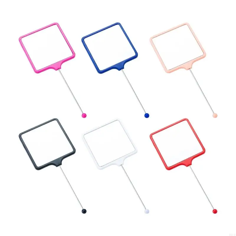 D0UE Miroir vanité portable Ergonomic Grip avec des briseurs résistants aux maquilleurs des touchons