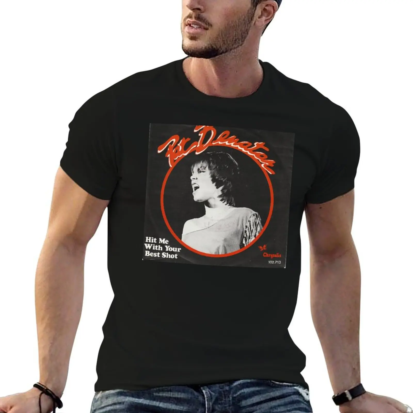 Hit Me With Your Best Shot T-Shirt Soft Basic Cotton Short Sleeve Tee