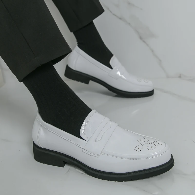 

Fashion Minimalist Design Business Office Formal Leather Shoes Branded Commuting Leisure Loafers Comfortable Men's Driving Shoes