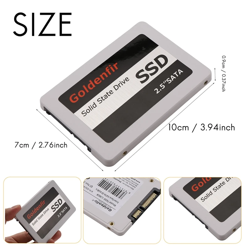 حار TTKK Goldenfir SSD 128GB SSD 2.5 القرص الصلب القرص أقراص الحالة الصلبة 2.5 بوصة SSD داخلي