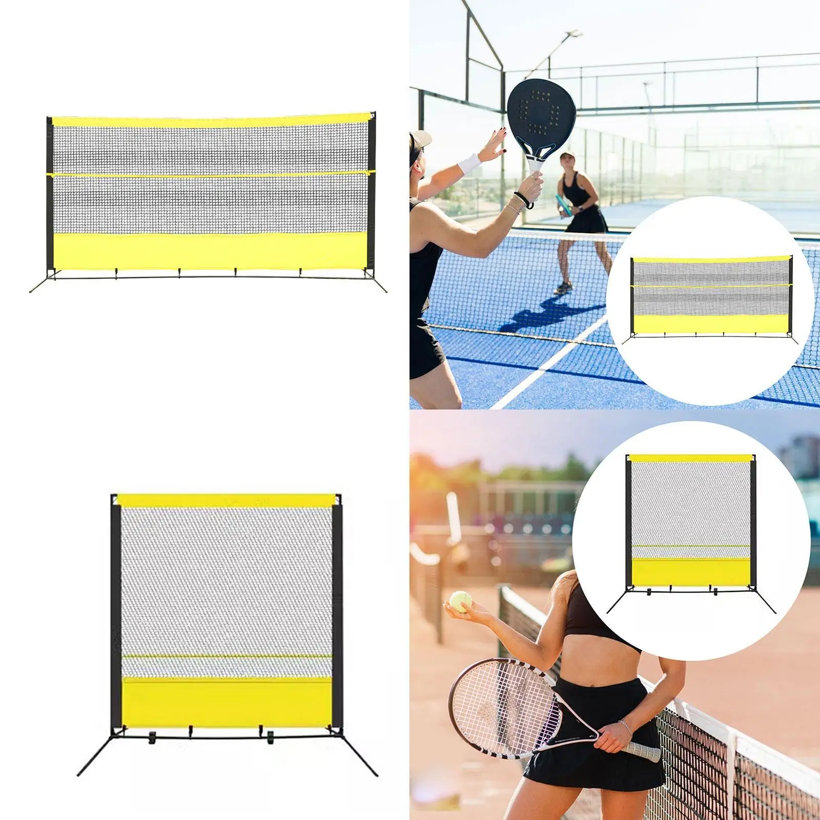 Backstop Net Ball Stop Net Protective Screen Barrier Netting Tennis Rebound Net Practice for Play Outside Beginner Gym Exercise