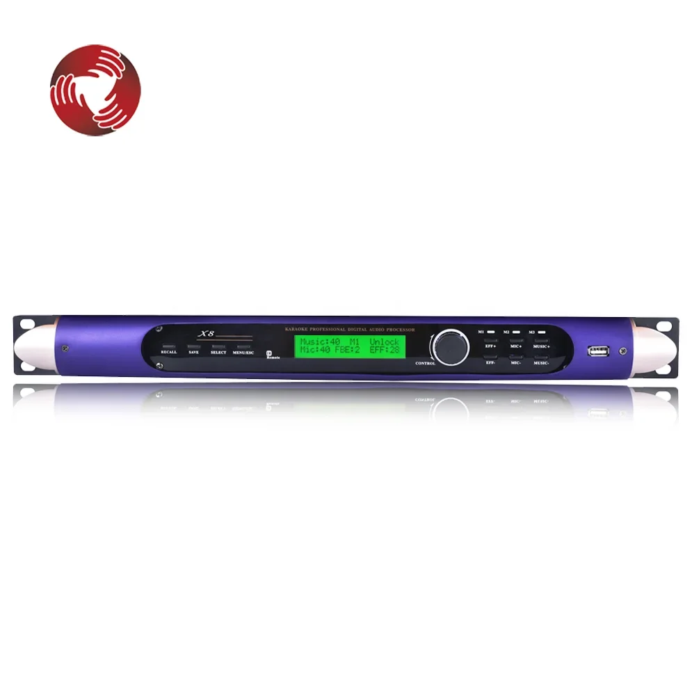 Digital echo reverb sound effect X8 audio processor dsp