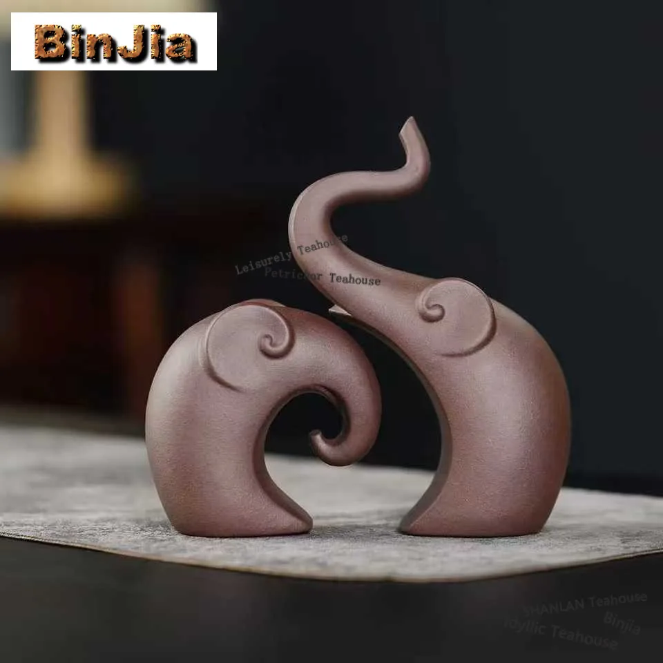 

Yixing Zisha Object Tea Pet Aesthetic Lucky Model Tea Figurine Play Toys Tea Statue Ornaments Can Be Raised Accessories Craft