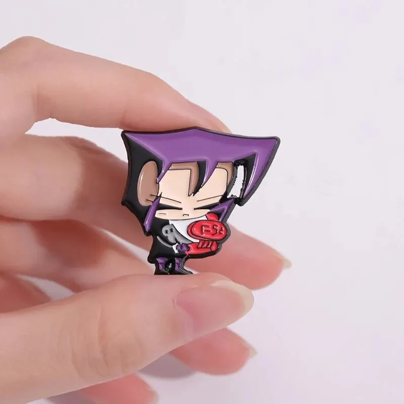 4pcspersonalized Creativity, Customized Anime, Cartoon, Funny Pins, Creative Fashion Enamel Badges, Lapels, Pins, Bags, Jewelry