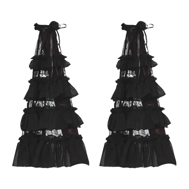 多層レースアームスリーブさまざまな衣装に適したフレアアームカバーカジュアルとフォーマルな機会の結婚式の腕の装飾-y166