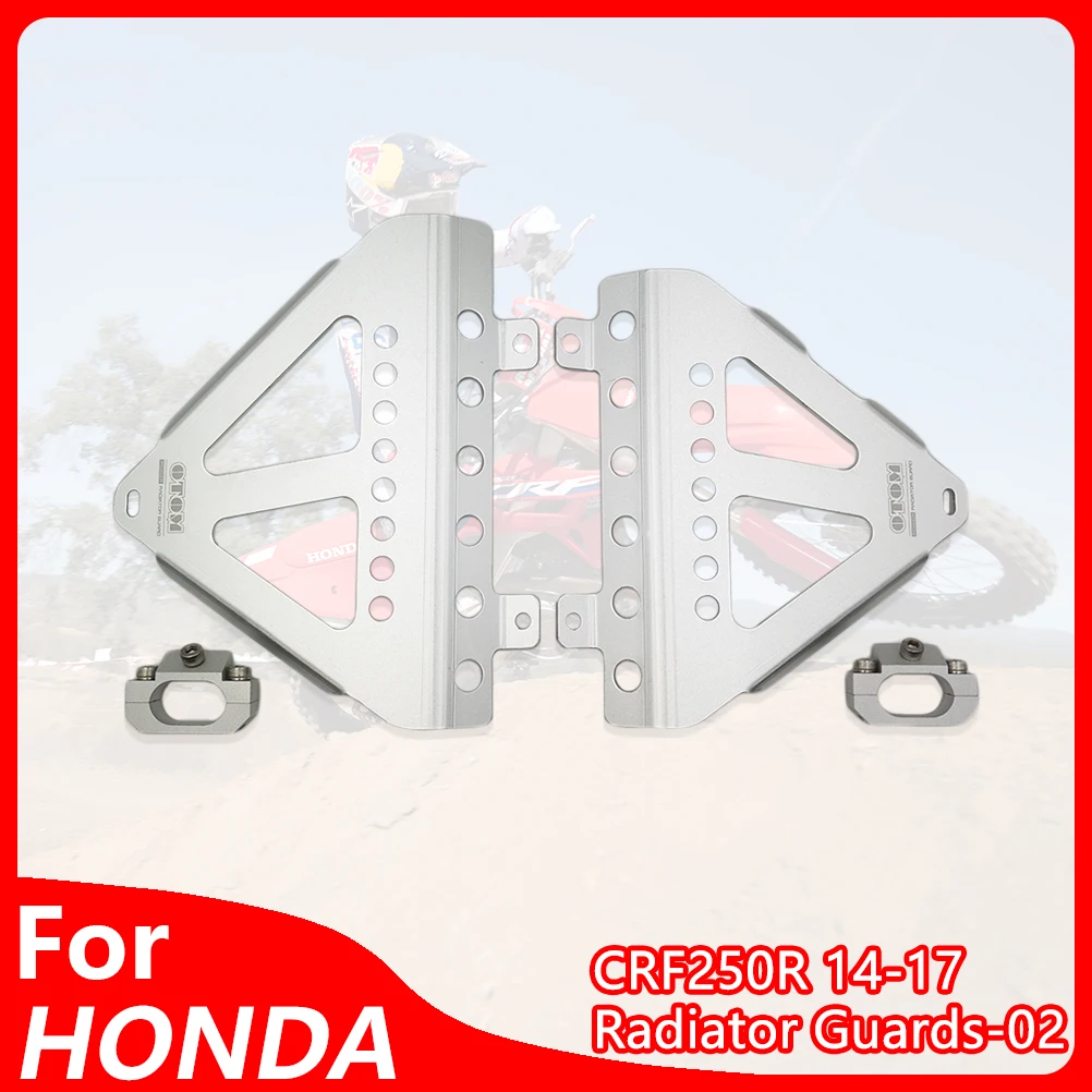 

OTOM Motorcycle Radiator Water Cooler Protector Bracket Guard For HONDA CRF250R CRF 250R 2014-2017 Dirt Bike Enduro