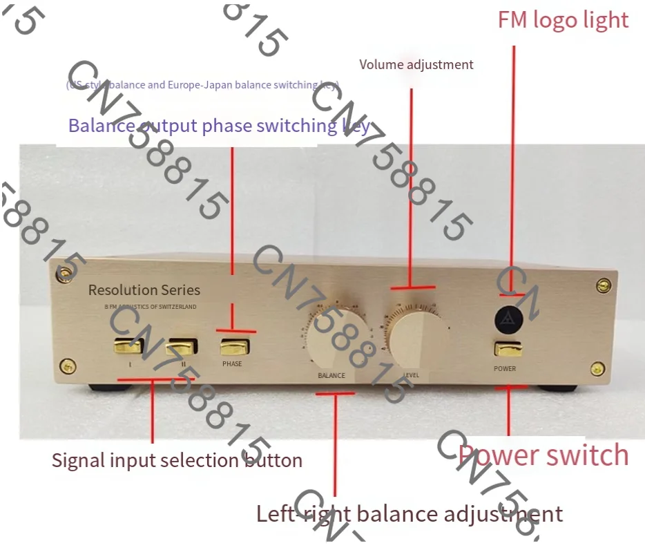 Single Ended HIFI Preamplifier，For A1000 FM711 FM300A Amplifier, Audio, FM255 RCA Balanced XLR Preamplifier