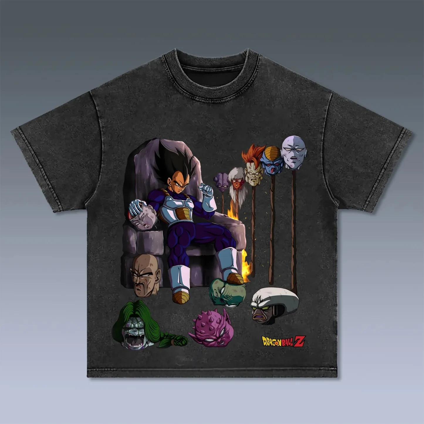 

Аниме Dragon Ball Vegeta Harajuku Ретро стираная футболка из хлопка Мужская уличная одежда больших размеров женский топ с короткими рукавами унисекс Y2k