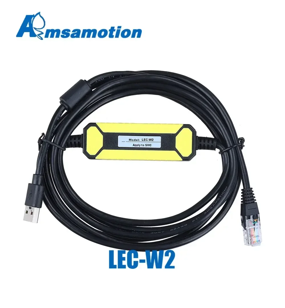 LEC-W2 Programming Cable Communication Download Line Suitable for Debugging SMC Electric Cylinder Driver LEC-W1