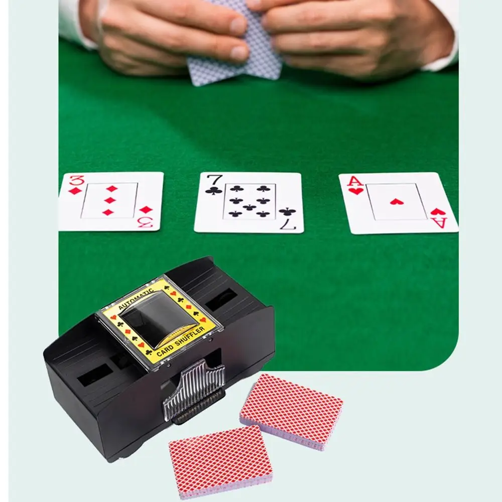 2-6 Decks Electric Card Shuffler Fully Automatic Creativity Automatic Shuffle Machine Easy To Use Save Time