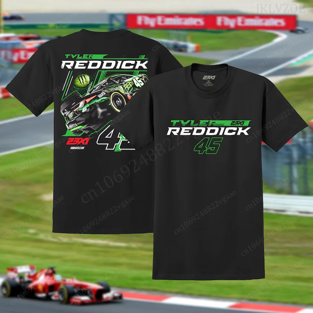 2024 Summer Tyler Reddick 45 Motorsports T Shirt Cotton Men Team Collection Racing Car Nascar T-shirt Vintage Clothes Top Tee