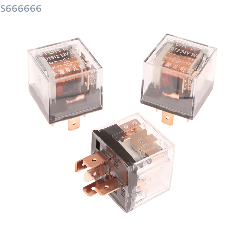 

1 Piece DC 24V High Capacity Switching Waterproof Automotive Relay 12V 100A 5Pin SPDT Car Control Device Car Relays