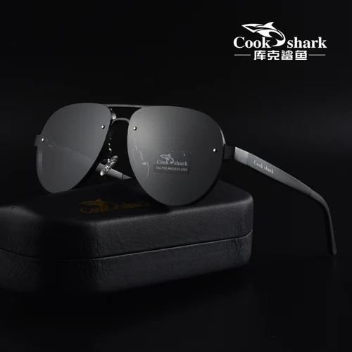 Imagen 1 del producto Gafas de sol polarizadas que cambian de color de Cook para conducir de hombres, gafas de pesca con espejo de conducción de doble propósito de día y de noche