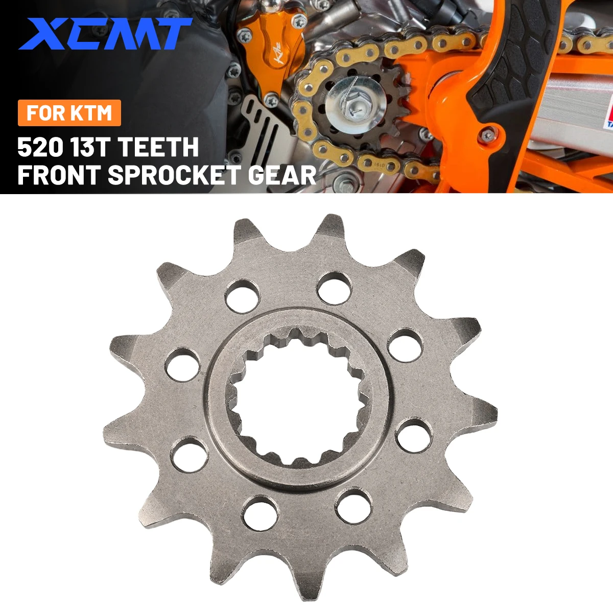 

Moto Front Chain Sprocket Motorcycle Accessories 520 Chain Gear 13 Teeth For KTM SX SXF XC XCF XCW EXC MXC HUSQVARNA FC FE TC TE