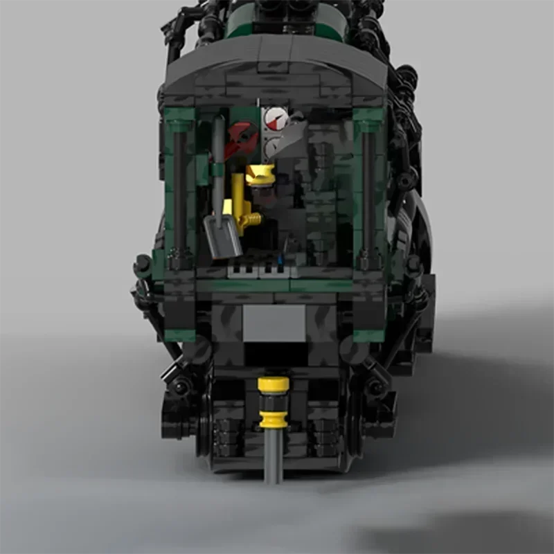 Moc Mattoni da costruzione Locomotiva a vapore e modello di treno a carbone Tecnologia Blocchi modulari Regalo di Natale Auto giocattolo Set fai da te Assemblaggio