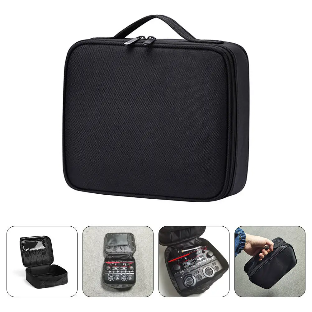Superior Protective Audio Effector Storage Bag Versatile Organizer Case for Effectors Microphones Accessories Outdoor