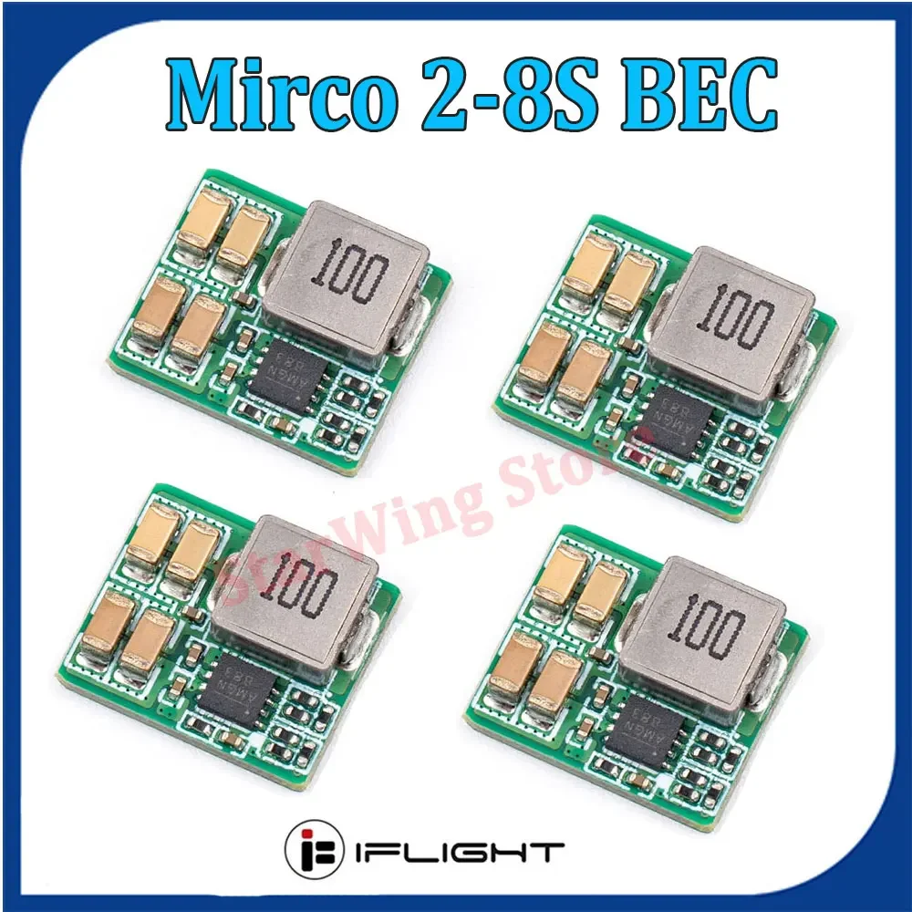 4PCS IFlight Mirco 2-8S Voltage Regulator BEC Power Module 5V/ 2A 12V/ 3A  for RC FPV Racing Drone