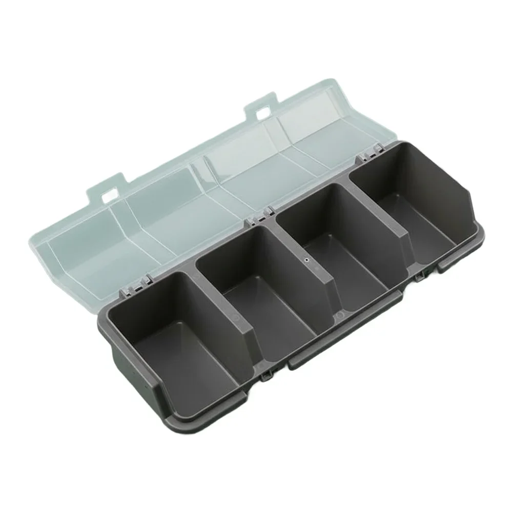

1pc Hardware Organizer Box 4 Compartments Small Parts Organizer Plastic Screw Organizer Store Nuts Bolts Small Hardware Storage