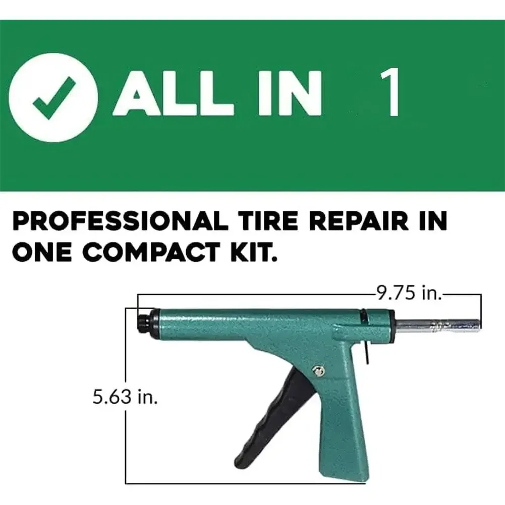 Car Rapid Plug Tire Repair Kit Tubeless Tire Puncture Professional Repair Tools Rubber Mushroom Repair Nail Air Leakage Blockag